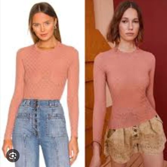 Equipment Femme Islet Pullover top, Pink XS *As worn by Jenna Ortega! - Picture 2 of 7